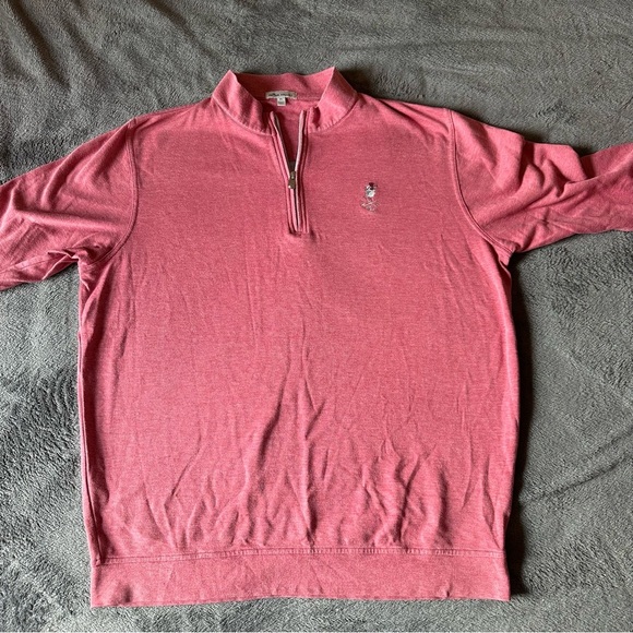 Peter Millar Tri-blend Cotton Blend Quarter-Zip Sweater XL‎ Embroidered Logo - Picture 1 of 9
